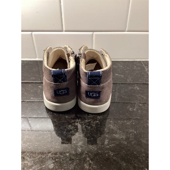UGG Unisex Kids Lace Up Toddler Zip‎ Kristian Suede Boots Brown/gray Size 11 - Picture 6 of 10